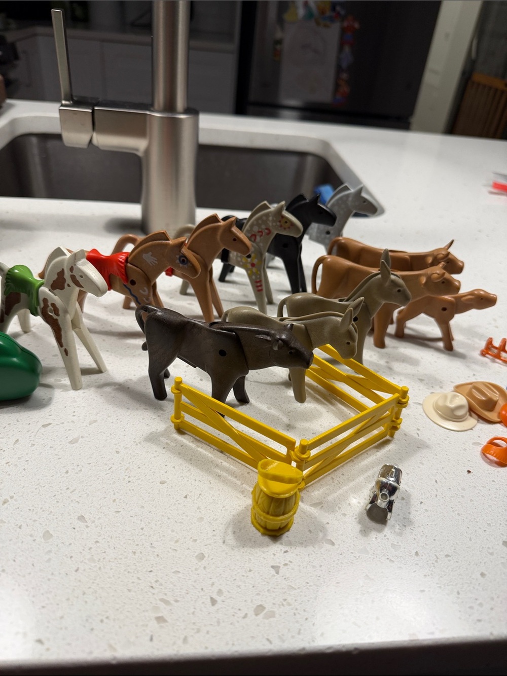 Vintage Playmobil Horse Lot – Assorted Horses, Animals & Accessories
